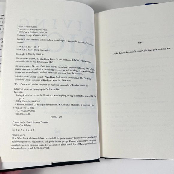 Books Women & Money by Suze Orman Living Rich for Less Ellie Kay - Picture 9 of 10